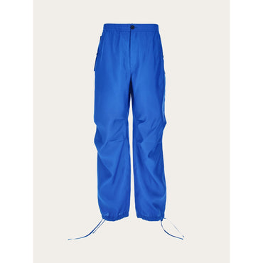 Wide Leg Organza Trouser - Men - Lapis Lazuli