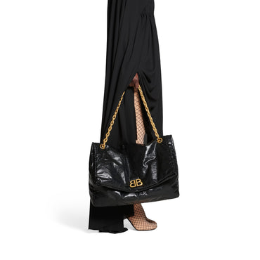 Monaco Chain Bag L - Black