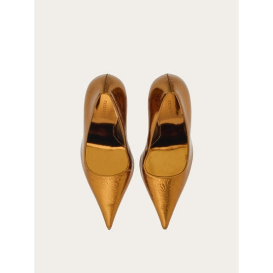 Laminated Pumps Shoe - Bronze