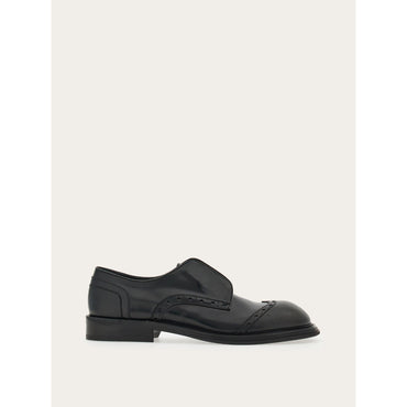Derby With Contrasting Toe - Men - Black