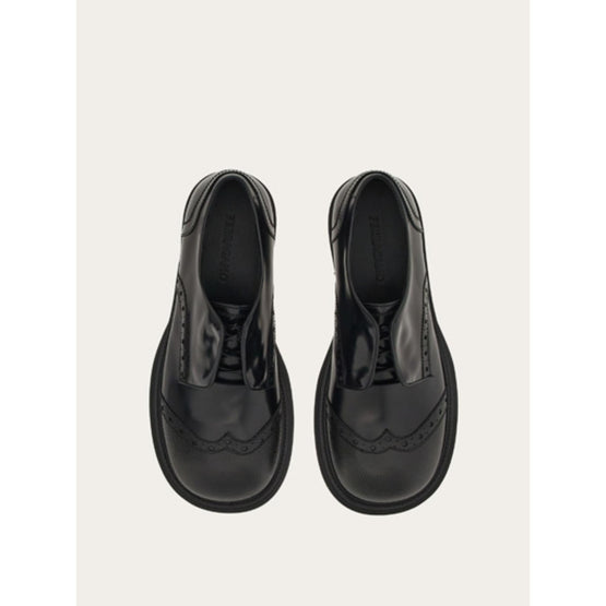 Derby with Contrasting Toe - Black