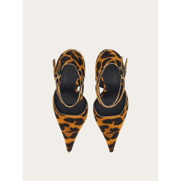 Pump With Wedge Heel - Pony Hair - Animalier