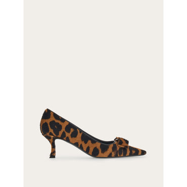 Vara Bow Pump Shoe - Pony Hair - Animalier