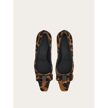 Vara Bow Pump Shoe - Pony Hair - Animalier