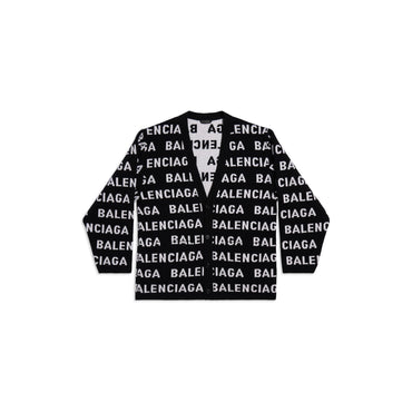 All-Over Cardigan - Black/White