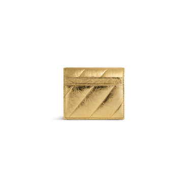 Crush Flap Coin Card Holder - Gold