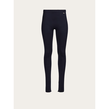 Fitted Leggings - 86% Pure Virgin Wool, 12% Polyamide, 2% Elastane - New Navy Blue