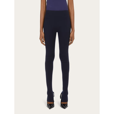 Fitted Leggings - 86% Pure Virgin Wool, 12% Polyamide, 2% Elastane - New Navy Blue