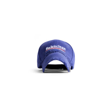 Hat Up Political Cap - Sapphire/White