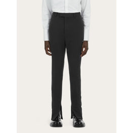 Technical Gabardine Trousers - Black