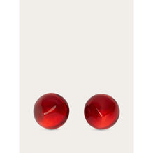 Organic Shape Earrings (S) - Ladies - Red