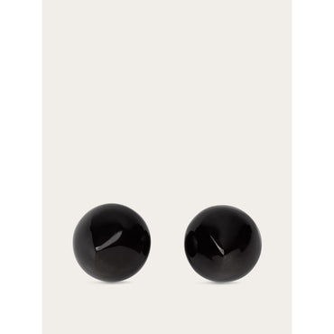 Organic Shape Earrings (S) - Ladies - Black