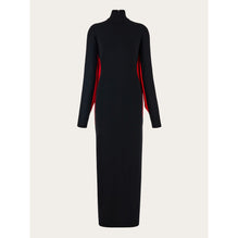 Batwing Color Block Dress - Ladies - Black