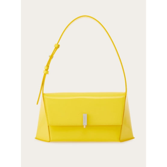 Geometric Medium Shoulder Bag - Yellow