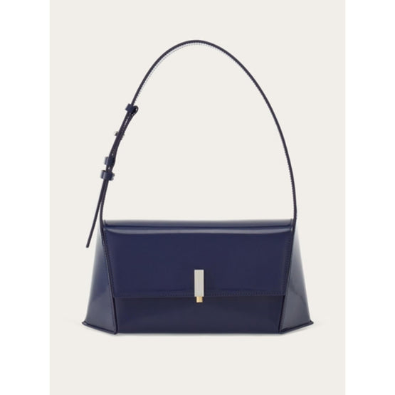 Geometric Medium Shoulder Bag - Midnight Blue