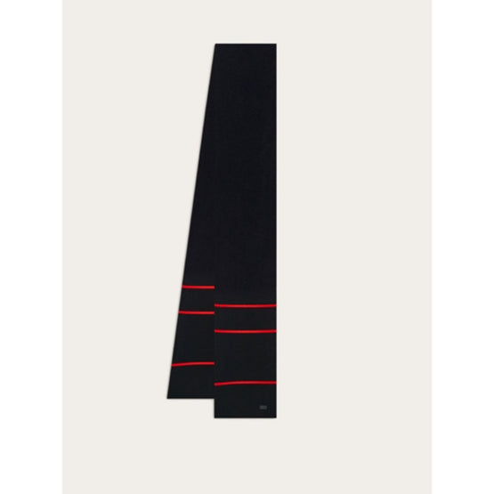 Cashmere Scarf - Black/Red