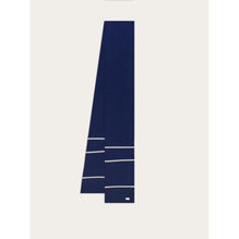 Cashmere Scarf - Midnight Blue/White