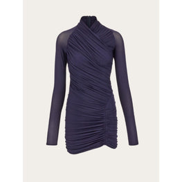 Mini Drape Dress - Midnight Blue