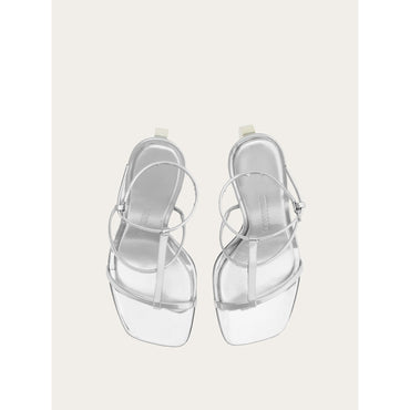 Elina Sandal - Patent Calfskin - Silver