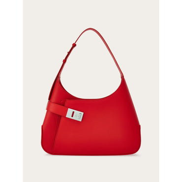 Hobo Shoulder Bag (L) - Ladies - Flame Red