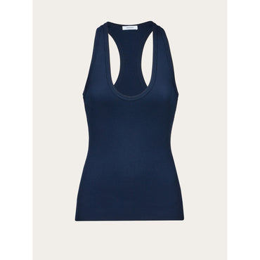 Deep V Vest - 58% Viscose, 28% Polyester, 11% Polyamide, 3% Elastane - New Navy Blue