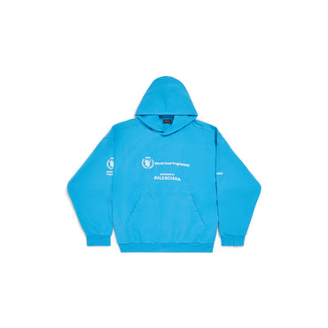 Medium Fit Hoodie - Azure/White