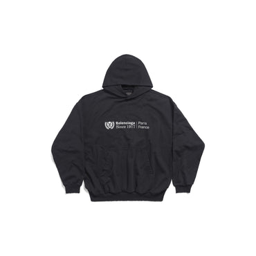 Medium Fit Hoodie - Washed Black/White