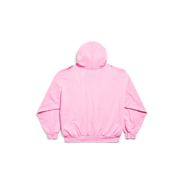 Medium Fit Hoodie - Light Pink/White