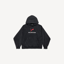 Medium Fit Hoodie - Faded Washed Black