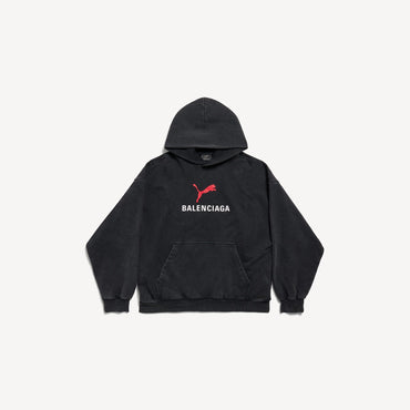 Medium Fit Hoodie - Faded Washed Black
