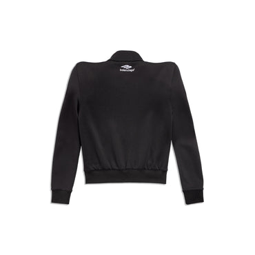 Round Shoulder Jacket - Black/White