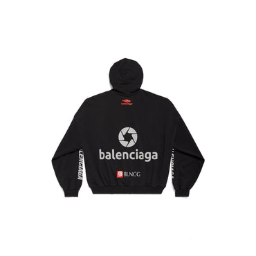Top League Round Hoodie - Black