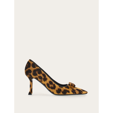 Vara Bow Pump Shoe - Pony Hair - Animalier