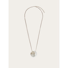 Necklace With Resin Pendant - Ladies - Palladium