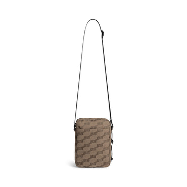 Signature Crossbody Messenger - Beige/Ebony