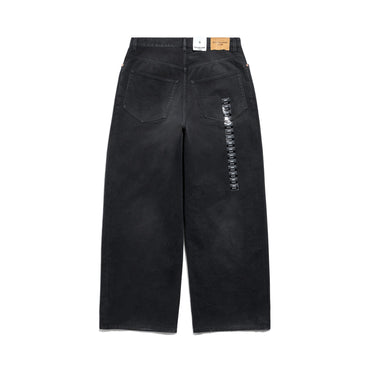 Sticker Baggy Pants - Sunbleached Black