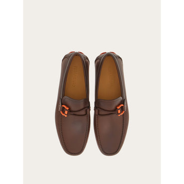 Driver With Gancini Ornament - Men - Cocoa