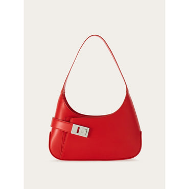 Hobo Shoulder Bag - Ladies - Flame Red