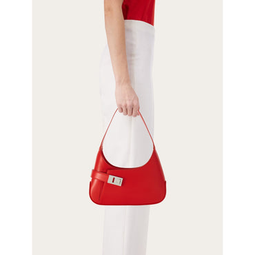 Hobo Shoulder Bag - Ladies - Flame Red