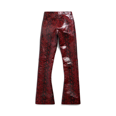 Bootcut Pants - Burgundy