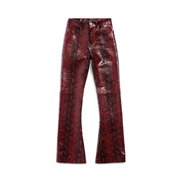 Bootcut Pants - Burgundy