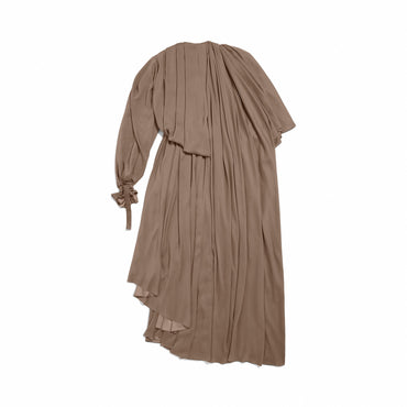 All In V-Neck Dress - Light Taupe