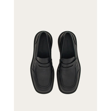Loafer With Rubber Details - Men - Black