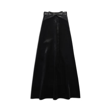Maxi A-Line Skirt - Black