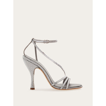 Sandal With Micro Crystals - Ladies - Silver