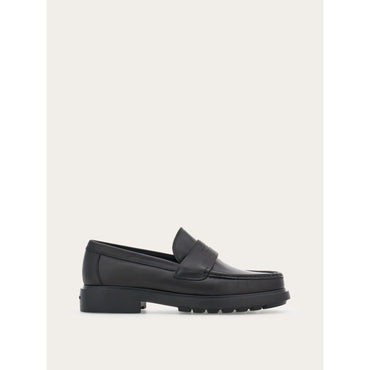 Penny Loafer With Signature - Men - Black