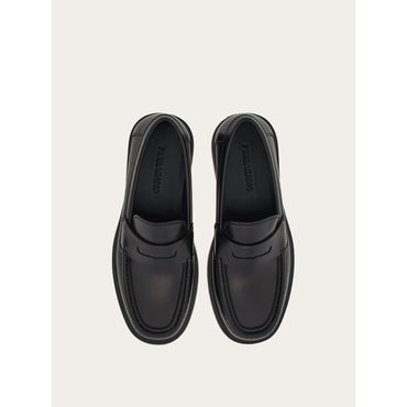 Penny Loafer With Signature - Men - Black
