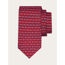 Sound Print Silk Tie - Men - Red
