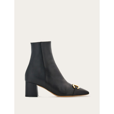 Bootie With Gancini Ornament - Ladies - Black