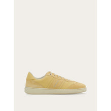 Low-Top Sneaker With Logo - Calfskin And Suede - Butter